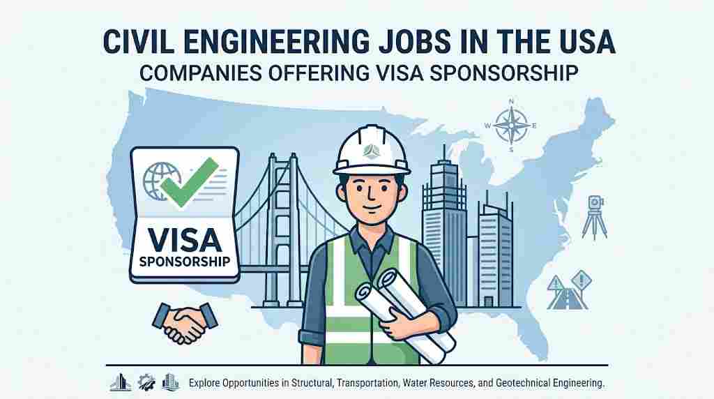Civil Engineering Jobs in USA with Visa Sponsorship
